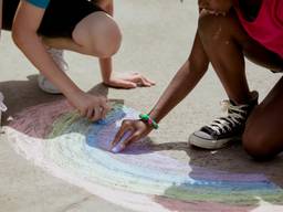 Officieel is stoepkrijten verboden.