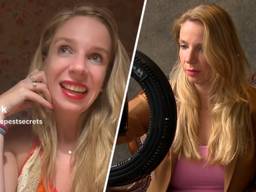 Saskia is een hit op TikTok met haar escortbureau Deepest Secrets (beeld: TikTok en Omroep Brabant).