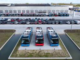 De nieuwe busfabriek van VDL in het Begische Roeselare (foto: ANP).