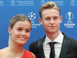 De Brabantse Mikky Kiemeney en Frenkie de Jong (foto: ANP).