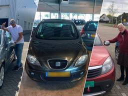 Frans Smit en Tjitske de Haan toen ze nog blij waren met hun nieuwe auto (Foto: via Marianne Smit, Iedje Kool en Tjitske de Haan)