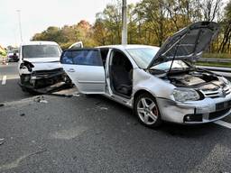 Lange file en veel vertraging op de A58