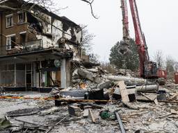 De ravage na de explosies (foto: ANP).