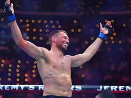 Reinier de Ridder viert zijn overwinning (foto: Imagn Images/ SIPA USA).