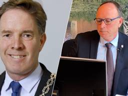 Burgemeester Eiko Smid (links) en wethouder  Theo Geldens van Sint-Michielsgestel (bron: DTV Nieuws).