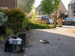 Keukenbrand door airfryer op gasfornuis