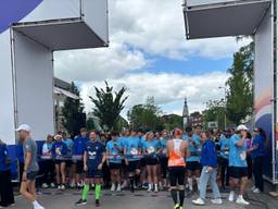 Spanning bij de start van de Wings for Life in Breda (foto: Omroep Brabant).
