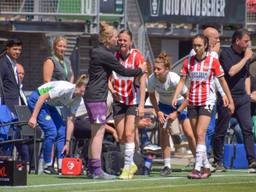 Gwyneth Hendriks geblesseerd (foto: Arne van der Ben / SPP)