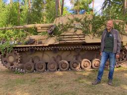 Pascal Uyen met zijn unieke tank (foto: Omroep Brabant).