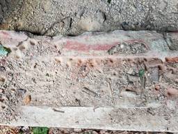 Trechterkuiltjes van mierenleeuwen (foto: Sonja van Driel).
