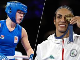 Chelsey Heijnen (links) en Imane Khelif (foto: Orange Pictures/ANP).