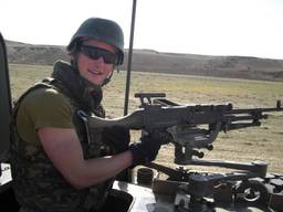 Dave van Kollenburg in Afghanistan (eigen foto).