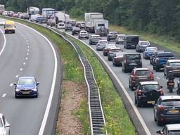 File op de A4 (foto: Persbureau Heitink).