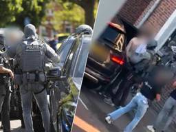 Verdachte situatie in huis, arrestatieteam in afgegrendelde wijk