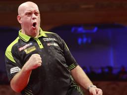 Van Gerwen bij World Matchplay Darts (foto: ANP).