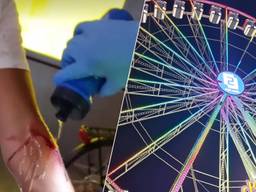 Een man is gestoken op de Tilburgse Kermis (foto: politie Tilburg/Omroep Brabant).