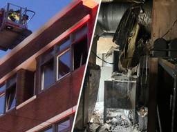 Proeverij de Bank moet maanden dicht na de brand van dinsdagavond (foto: Harrie Grijseels/Persbureau Heitink/Björn van de Brug).