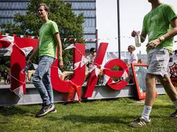 Studenten bij de introweek van TU/e in 2024 (foto: Rob Engelaar/ANP).