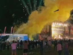 Het confettikanon dat kapot ging op Boerenrock (foto: DMG Deurne).
