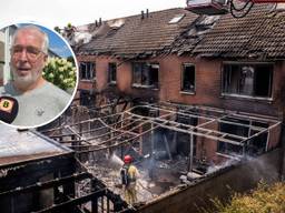 Jan, de man van wie zijn vrouw 112 belde nadat de brand was uitgebroken (foto's: Omroep Brabant/Dave Hendriks).