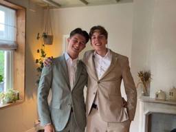 Len (links) en Mathijs (rechts).