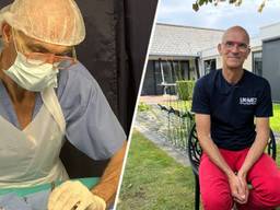 Ron in Gaza en Ron thuis (foto: privé en Omroep Brabant).