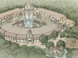 Een schets van het vernieuwde gebied (beeld: Efteling).