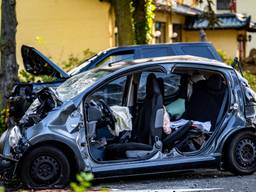 Enorme ravage na frontale botsing
