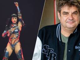 Links: Katy Perry. Rechts: Frank Lammers (Foto: ANP / Chris Young.)