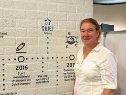 Chantal van Rijswijk in het pand van Quiet in Tilburg (foto: Pieter Soethout).
