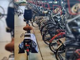 De fiets waarbij de dief het slot probeerde door te knippen (foto: wijkagent_denbosch_deuteren / Instagram).