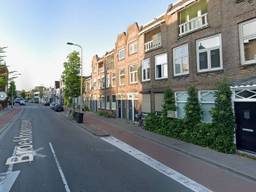 Paul spande een touw over het fietspad aan de Broekhovenseweg (foto: Google Maps).