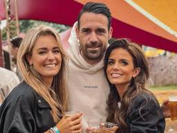 Michelle Bollen (rechts) samen met ex-partners Koen en Jacqueline (Foto: Instagram Michelle Bollen).