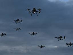 Drones in de lucht (foto: AFP).