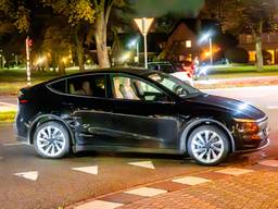 Een van de betrokken auto's (foto: Lucas Lammers/Persbureau Heitink).