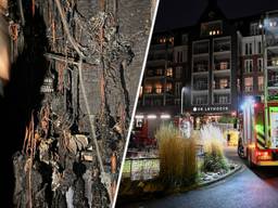 De verbrandde meterkast (foto: Jac van Melick / Toby de Kort).