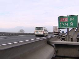 De A50 bij Son en Breugel (foto: archief).