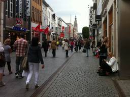 Winkelstraat in Breda.