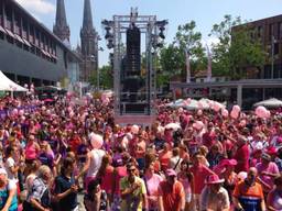 Roze Maandag op het Pieter Vreedeplein (foto: Jordy Graat)