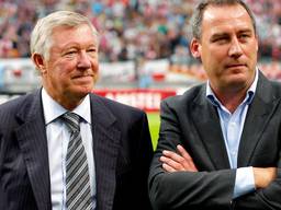 René Meulensteen (rechts) met zijn voormalige baas Alex Ferguson (foto: Pics-United)
