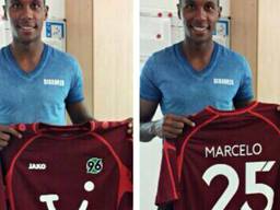 Marcelo met z'n Hannover-shirt (foto: Twitter/MarceloGuedes02)