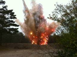 De springstof werd later tot ontploffing gebracht. (Foto: Archief)