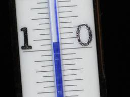 De thermometer kwam net onder de nul uit (archieffoto).