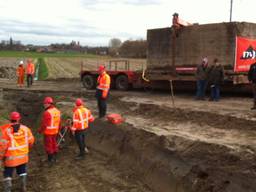 Oorlogsbunkers in Halsteren verhuisd naar nieuwe plek