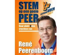 De bewuste poster met Rene Peerenboom 