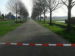 Weg afgesloten om gaslek Vlijmen (foto: Politie)