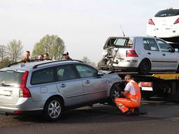 Ongeval op A59 bij Terheijden (foto: Marcel van Dorst/SQ Vision Mediaprodukties)
