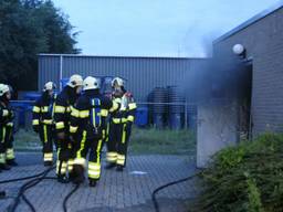 Brandje in verdeelstation (foto: Bart Meesters/Meesters Multi Media)