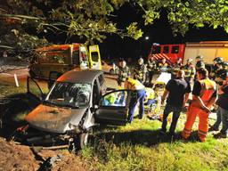 Ongeval in Bergeijk (foto: Rico Vogels / SQ Vision)