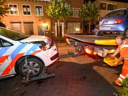 Beide auto's raakten beschadigd. (foto: Luuk Koenen / SQ Vision)